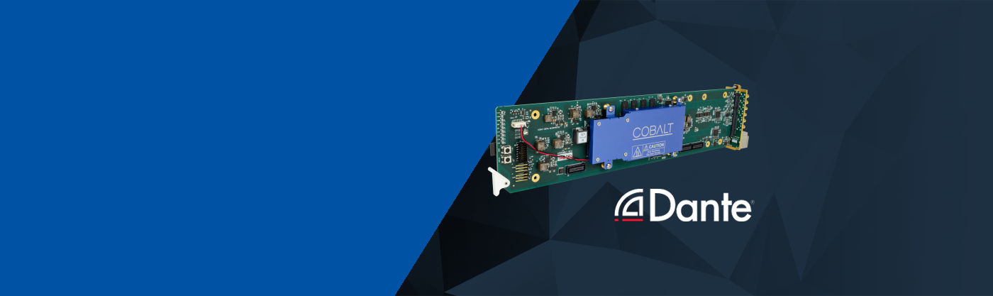 Cobalt Digital 12G-SDI/Dante/AES/MADI対応 オーディオプロセッサ ARIA OG-AUD4-DANTE