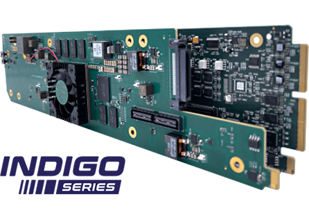 SMPTE ST-2110対応ハードウェアオプション Indigo 2110-DC-01